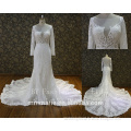 Custom Made White See Through Women Wedding Dress Empire Vintage Floor Length Princess Party Dress